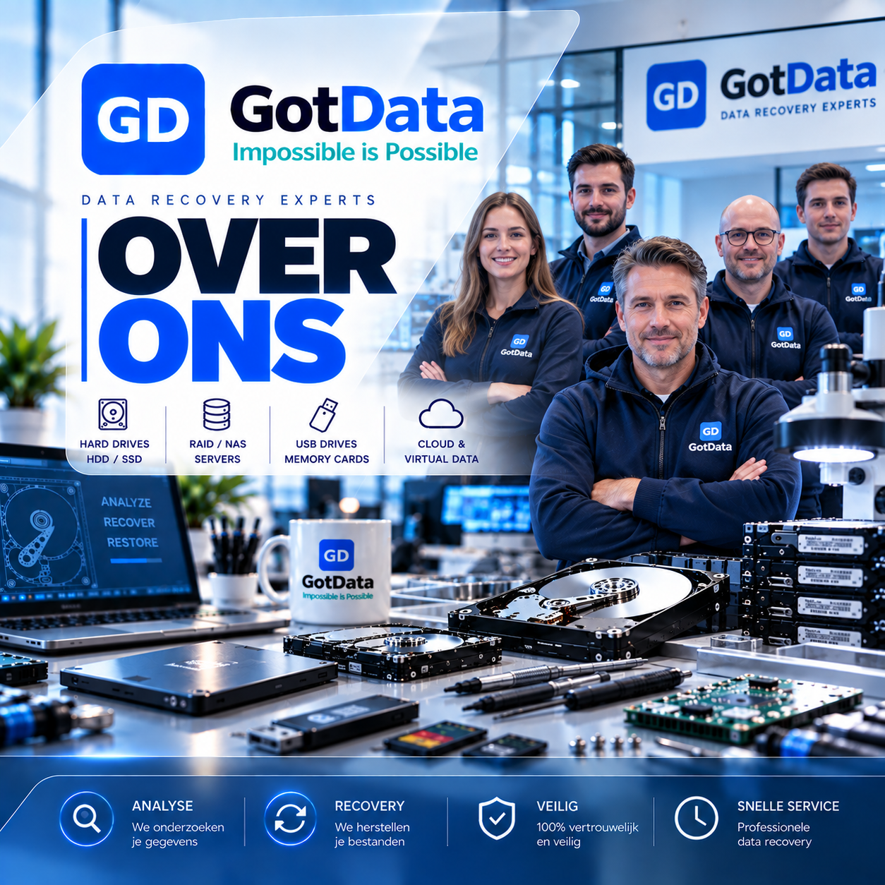 GotData gespecialiseerd in data recovery
