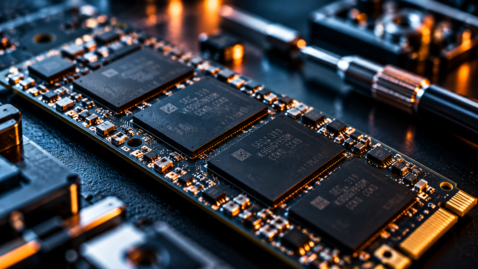 NAND flash memory chips
