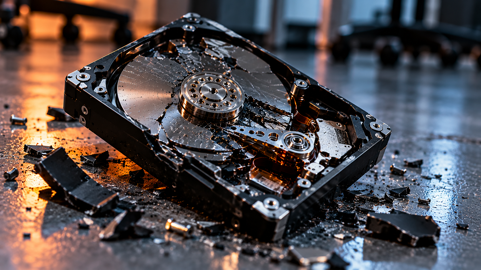 Dropped or physically damaged hard drive