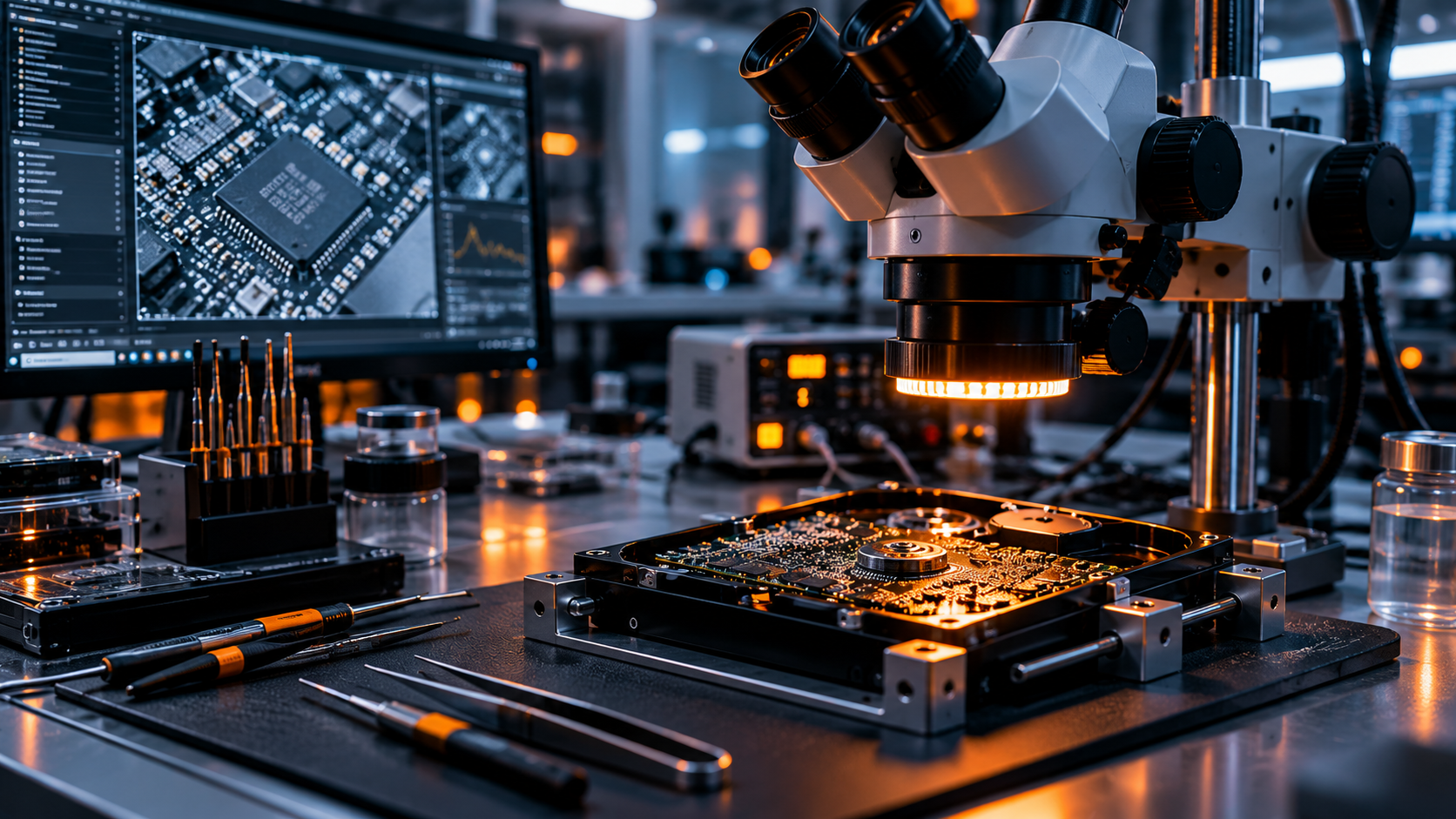 Microscope and electronic diagnostic equipment